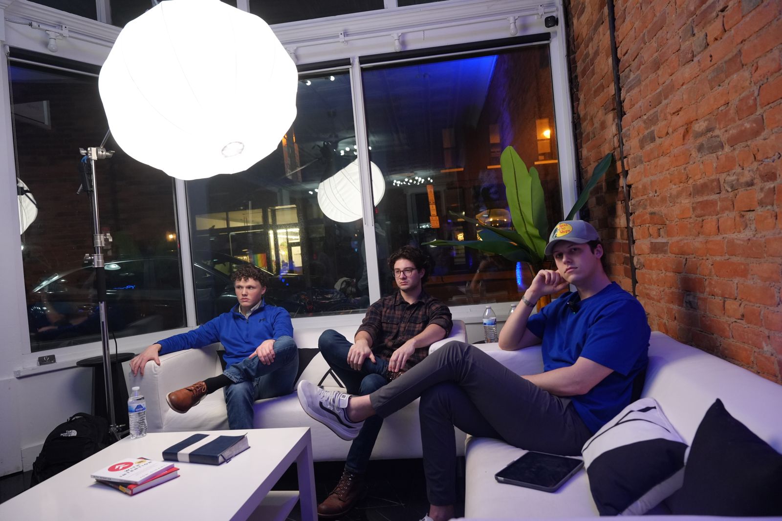 EFC members in conversation at an evening gathering